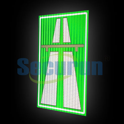ODM Waterproof Reflective Aluminum Highway Road Sign Symbol For Traffic