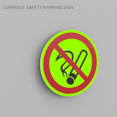 Photoluminescent Safety Fire No Smoking Sign Glow In The Dark